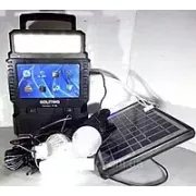 Портативная солнечная станция gdLite GD-8086 / солнечная панель с мини телевизором повер банк