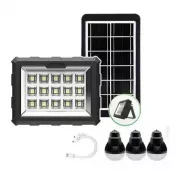 Портативная солнечная станция GDTimes GD 106 фонарь + 3 лампочки