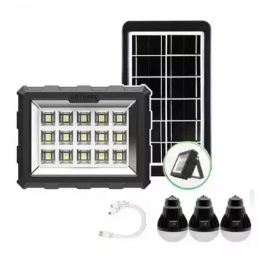 Портативная солнечная станция GDTimes GD 106 фонарь + 3 лампочки