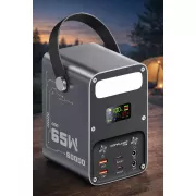 Мощный PowerBank 60000 mAh 65W PD для ноутбуков с DC выходом и фонарём