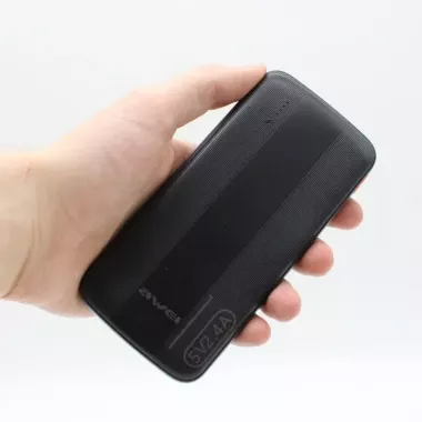Портативный аккумулятор AWEI P20K 10000mAh 2USB / Повербанк для телефона
