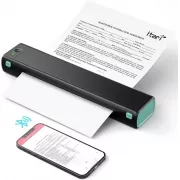 Портативный аккумуляторный термопринтер M15 для печати на термобумаге А4, беспроводной, Bluetooth/USB, черный