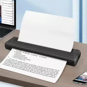 Портативный аккумуляторный термопринтер M15 для печати на термобумаге А4, беспроводной, Bluetooth/USB, черный