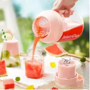 Портативный блендер соковыжималка AND362 1.5 литра с зарядкой от USB