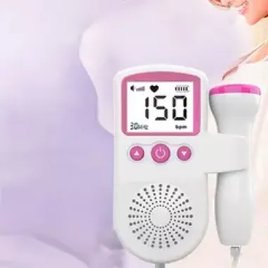 Портативний фетальний доплер, доманшний монітор серцевого ритму плода з підсвічуванням екрану Портативний фетальний доплер, доманшний монітор серцевого ритму плода з підсвічуванням екрану