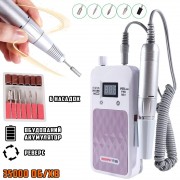 Портативный Фрезер для ногтей Nail Drill YT-928 аккумуляторный с индикатором заряда на 35 000 оборотов