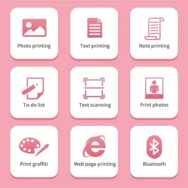 Портативный мини-принтер Bluetooth Mini Printer D7