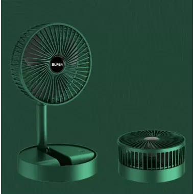 Портативный мини вентилятор для дома Telescopic Folding Fan Складной настольный вентилятор с USB зарядкой