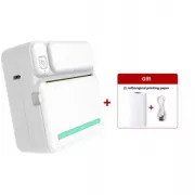Портативный термопринтер с Bluetooth + рулон термобумаги, C19 / Мини принтер для печати
