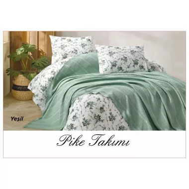 Постільна білизна з вафельним покривалом La Villa Mavi Постільна білизна з вафельним покривалом La Villa Mavi