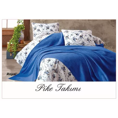 Постільна білизна з вафельним покривалом La Villa Mavi Постільна білизна з вафельним покривалом La Villa Mavi