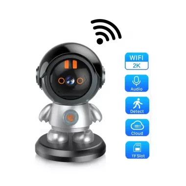 Поворотная беспроводная видеокамера Wi-Fi-видеоня 2K ART 8936 с датчиком движения и поворотом на 355 градусов Поворотная беспроводная видеокамера Wi-Fi-видеоня 2K ART 8936 с датчиком движения и поворотом на 355 градусов