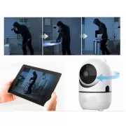 Поворотная IP камера QC011 беспроводная WiFi для видеонаблюдения со звуком и ночным видением