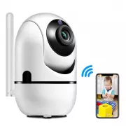 Поворотная IP камера QC011 беспроводная WiFi для видеонаблюдения со звуком и ночным видением