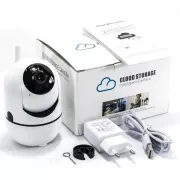 Поворотная IP камера QC011 беспроводная WiFi для видеонаблюдения со звуком и ночным видением