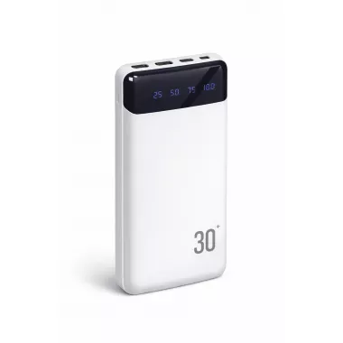 PowerBank PB-461 / Портативний зарядний пристрій 30000 mAh з цифровим дисплеєм