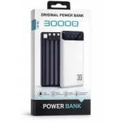 PowerBank PB-461 / Портативний зарядний пристрій 30000 mAh з цифровим дисплеєм