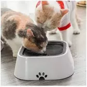 Поилка непроливайка для собак и кошек с плавающим диском Миска антипроливайка для воды MAGIC BOWL Белая 1,5л