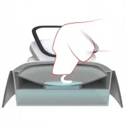 Поилка непроливайка для собак и кошек с плавающим диском Миска антипроливайка для воды MAGIC BOWL Белая 1,5л