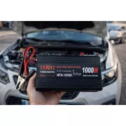 Преобразователь напряжения 12V-220V UKC 1000 Вт с чистой синусоидой / автомобильный инвертор 12 В в 220 В с цифровым дисплеем и USB выходом