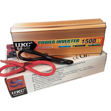 Преобразователь напряжения UKC 1500 Вт 24v 220v инвертор 1500w 24в 220в