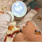 Проектор - ночник с вращением 360°, 12 сменных слайдов, LED настольная лампа