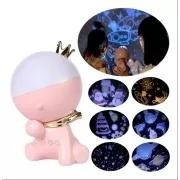 Проектор - ночник с вращением 360°, 12 сменных слайдов, LED настольная лампа