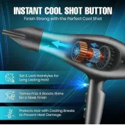 Профессиональный мощный фен для волос VGR V-455 с холодным и горячим воздухом 2400 Вт