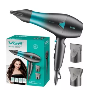 Профессиональный мощный фен для волос VGR V-455 с холодным и горячим воздухом 2400 Вт