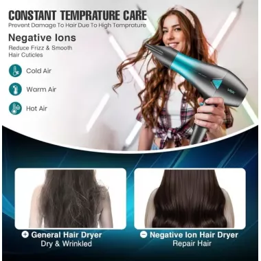 Профессиональный мощный фен для волос VGR V-455 с холодным и горячим воздухом 2400 Вт