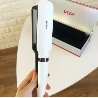 Профессиональный утюг VGR выпрямитель с турмалиновым покрытием, терморегулятором и дисплеем, мощность 55 Вт V-511