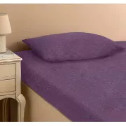 Бузкова Простирадло махрове на резинці з наволочками Anisa (220х240+30 см)