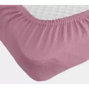 лавандове Простирадло махрове на резинці з наволочками Anisa (220х240+30 см)