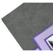 темно-сіре Простирадло махрове на резинці з наволочками Anisa (220х240+30 см)