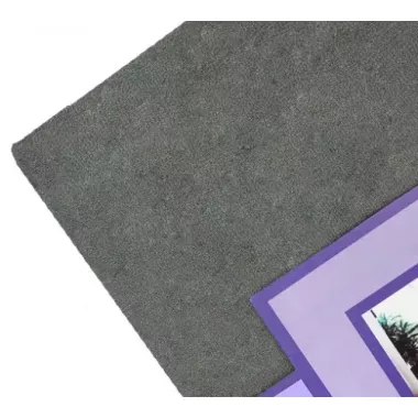 темно-сіре Простирадло махрове на резинці з наволочками Anisa (220х240+30 см)