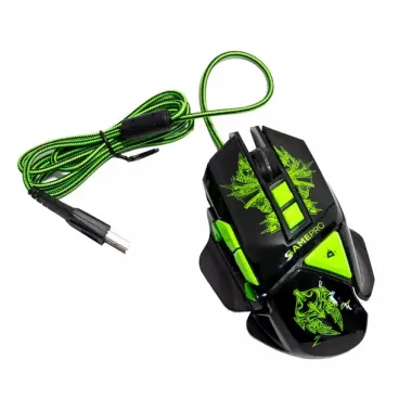 Дротова ігрова мишка зі світлодіодним підсвічуванням PoloSmart PGS302 4 рівня чутливості Дротова ігрова мишка зі світлодіодним підсвічуванням PoloSmart PGS302 4 рівня чутливості