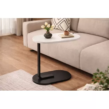 Прикроватный столик DASH-64225 с мраморной столешницей 28×45×60 см Прикроватный столик DASH-64225 с мраморной столешницей 28×45×60 см