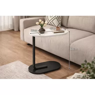 Прикроватный столик DASH-64225 с мраморной столешницей 28×45×60 см Прикроватный столик DASH-64225 с мраморной столешницей 28×45×60 см