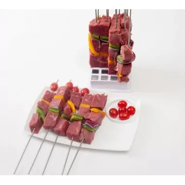 Приспособление для быстрого нанизывания шашлыка brochette express | шпажки для шашлыка