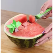 Пристрої для нарізки кавуна та дині SUNROZ Watermelon Slicer ніж-слайсер Зелений
