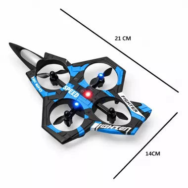 Радіокерований літак-дрон / Літак-дрон з дистанційним керуванням Синій