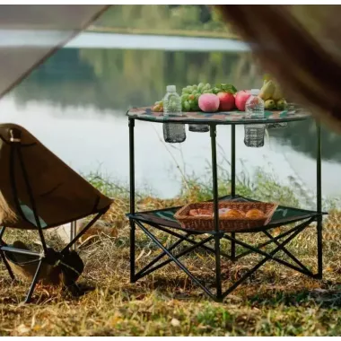 Раскладной набор для пикника, круглый стол и 4 стула, компактная сумка GP4264 Раскладной набор для пикника, круглый стол и 4 стула, компактная сумка GP4264