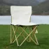Розкладний стілець туристичний для кемпінгу 42х41х72 см з кишенею Бежевий