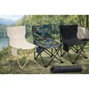 Раскладной стул туристический для кемпинга 42х41х72 см с карманом