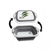 Разделочная доска 2 в 1 Chopper Доска-миска , доска контейнер, силиконовая доска