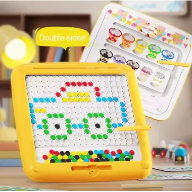 Розвиваюча магнітна мозаїка для дітей + картки / Магнітна дошка для творчості 26х26х2,5 см Розвиваюча магнітна мозаїка для дітей + картки / Магнітна дошка для творчості 26х26х2,5 см