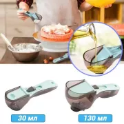 Регулируемые пластиковые мерные ложки 2 штуки Adjustable measuring spoon