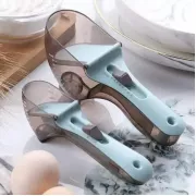 Регулируемые пластиковые мерные ложки 2 штуки Adjustable measuring spoon