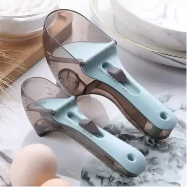 Регулируемые пластиковые мерные ложки 2 штуки Adjustable measuring spoon Регулируемые пластиковые мерные ложки 2 штуки Adjustable measuring spoon