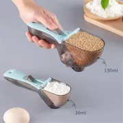 Регулируемые пластиковые мерные ложки 2 штуки Adjustable measuring spoon